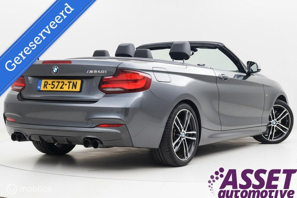 BMW M240i aut Cabrio High Executive M-Sport 443 pk | Keyless, Auto's, Automatische klimaatregeling, Achterwielaandrijving, Gebruikt