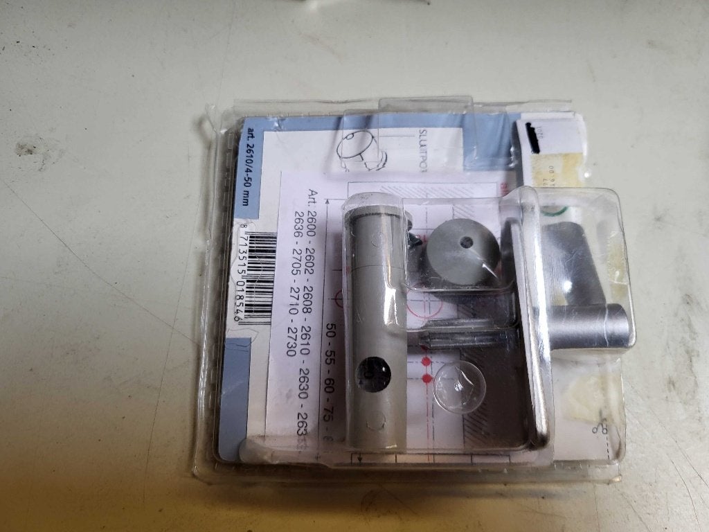 Nemef insteekgrendel met sluitpot, doornmaat 50 mm, Verzenden, Nieuw, Overige materialen, Schuif of Grendel