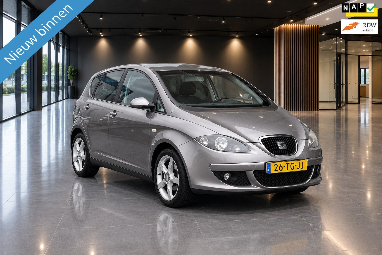 Seat Altea 1.6 LIFESTYLE CLIMA LMV LPG-G3, Auto's, Stof, Gebruikt, 4 cilinders, Grijs