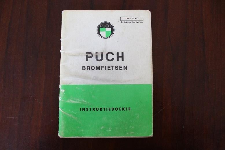 Puch bromfietsen 1971 ?  instructie boekje MS VS VSD, Ophalen of Verzenden, Gebruikt