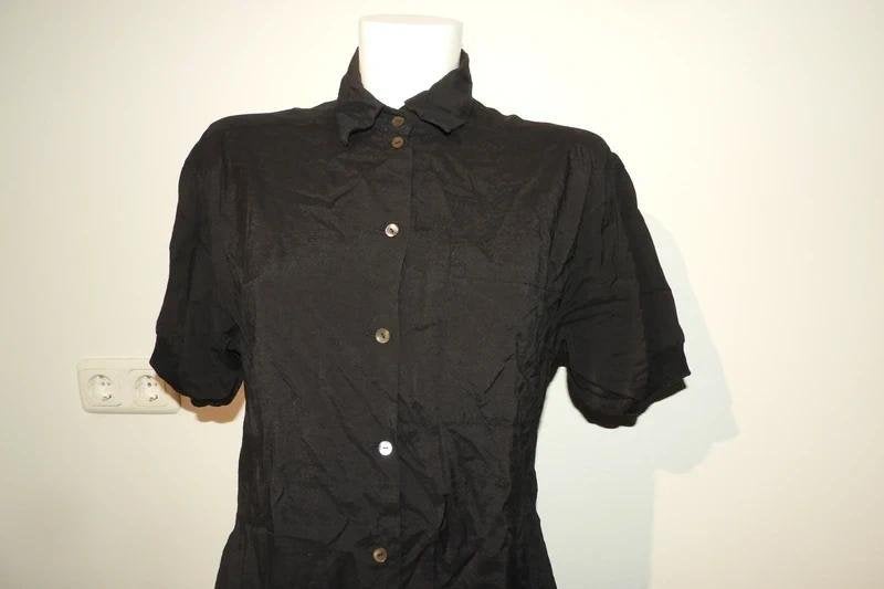 Jean Paul Gaultier vintage jurk knopen pof mouwtjes IT 44, Kleding | Dames, Maat 38/40 (M), Verzenden, Zwart, Zo goed als nieuw