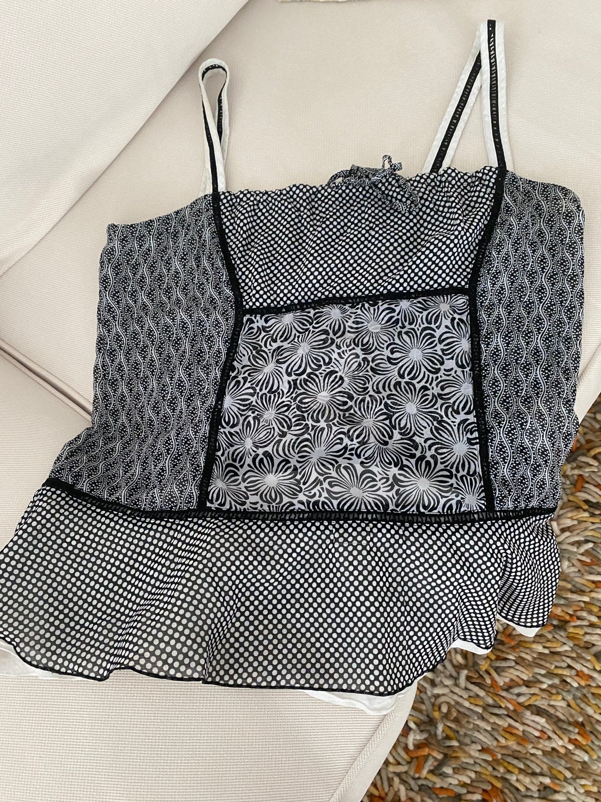 Bandalero top plus wit en zwart gehaakte bolero maat 42, Wit, Maat 42/44 (L), Ophalen of Verzenden, Zo goed als nieuw