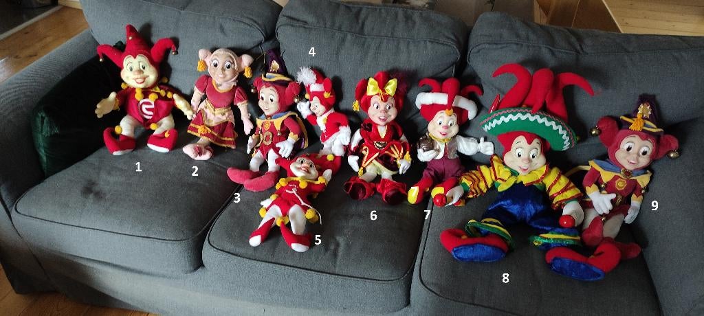 Diverse Efteling poppen Pardoes en Pardijn, Verzamelen, Efteling, Ophalen of Verzenden, Zo goed als nieuw, Beeldje of Poppetje