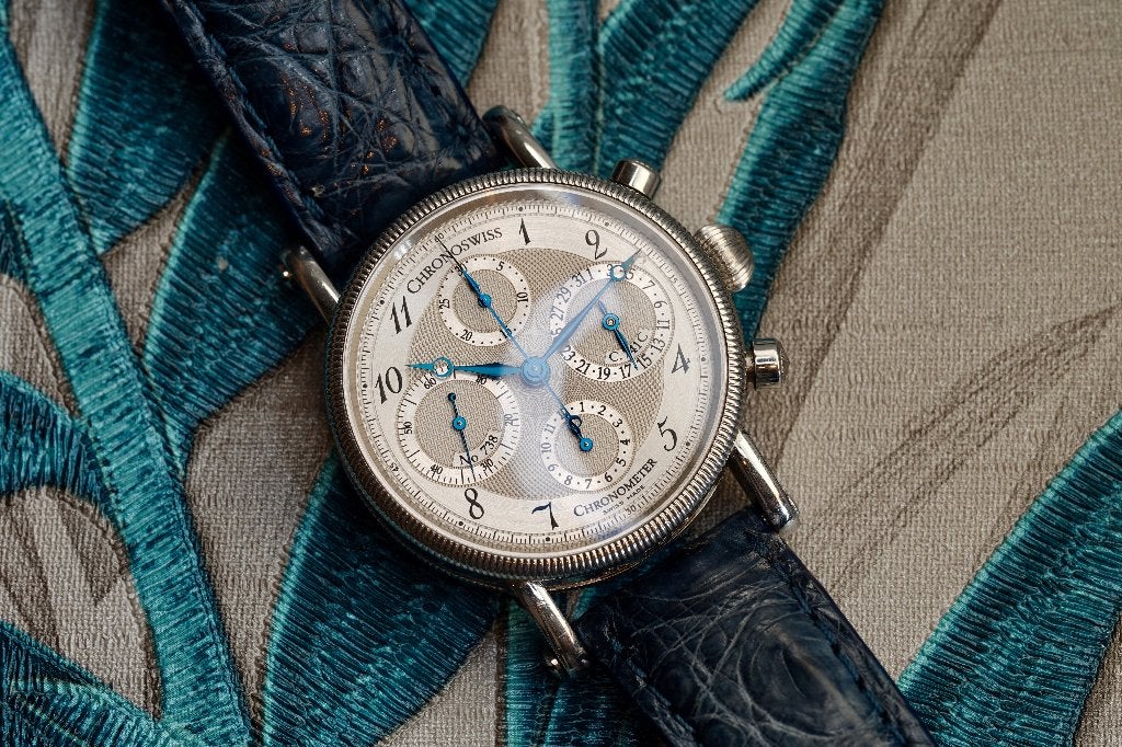 Chronoswiss chronograph ref. CH 7523, Overige merken, Chronoswiss, Ophalen of Verzenden, Zo goed als nieuw