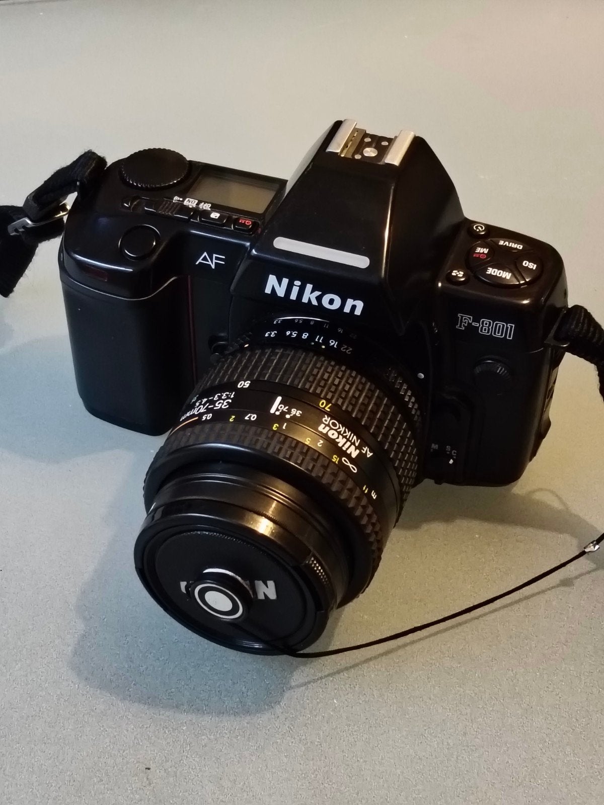 Nikon F801 + 35-70mm lens, Audio, Tv en Foto, Fotocamera's Analoog, Ophalen of Verzenden, Zo goed als nieuw, Spiegelreflex, Nikon
