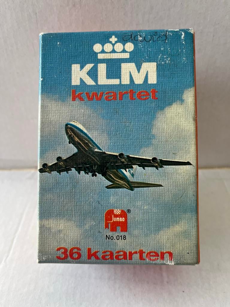 KLM Kwartetspel 36-delig, onberispelijke staat (ca. 1971), Verzamelen, KLM Huisjes, Zo goed als nieuw, Ophalen of Verzenden