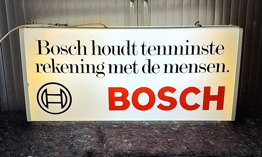 Top dubbelzijdige BOSCH gereedschappen lichtbak, reclame., Ophalen, Gebruikt, ., Lichtbak of (neon) lamp