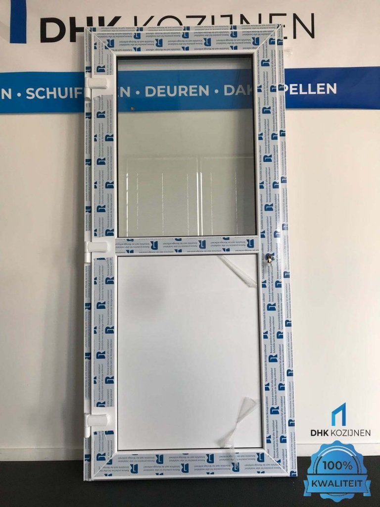 BREDE DEUR | Kunststof deur met kozijn uit voorraad, Doe-het-zelf en Verbouw, Deuren en Horren, Niet ingevuld, 80 tot 100 cm, 215 cm of meer