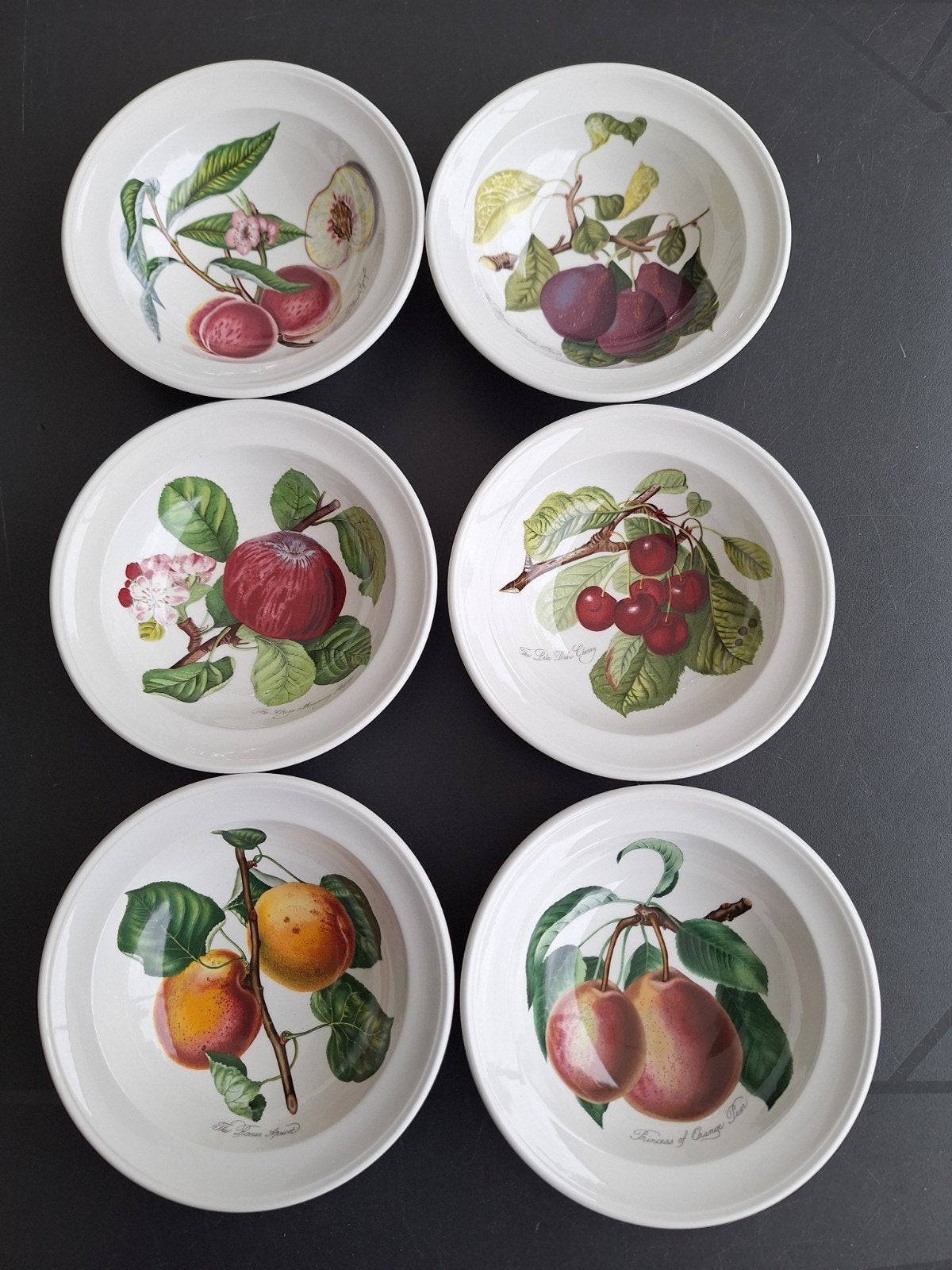 Portmeirion Pomona schaaltjes - set van 6., Ophalen of Verzenden, Overige stijlen, Porselein, Schaal of Schalen