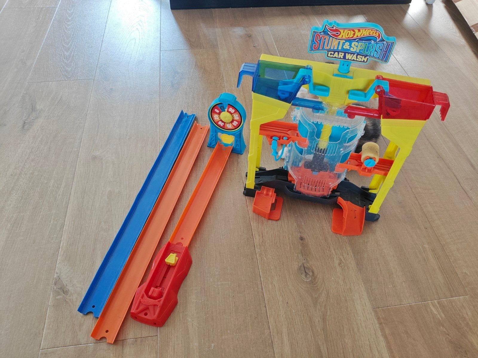 Hot Wheels Stunt & Splash Car Wash speelset, Ophalen of Verzenden, Gebruikt