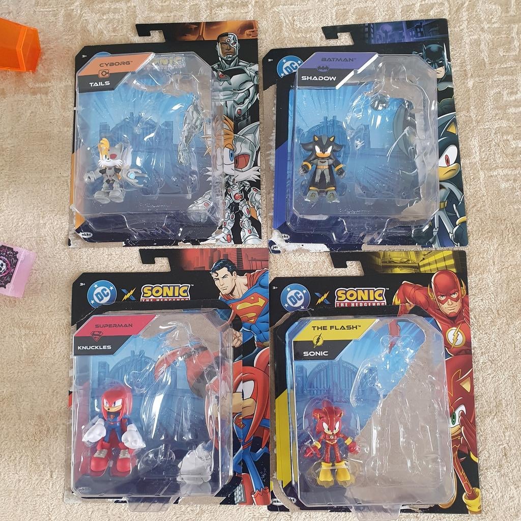 Sonic DC batman superman flash cyborg, Ophalen of Verzenden, Nieuw