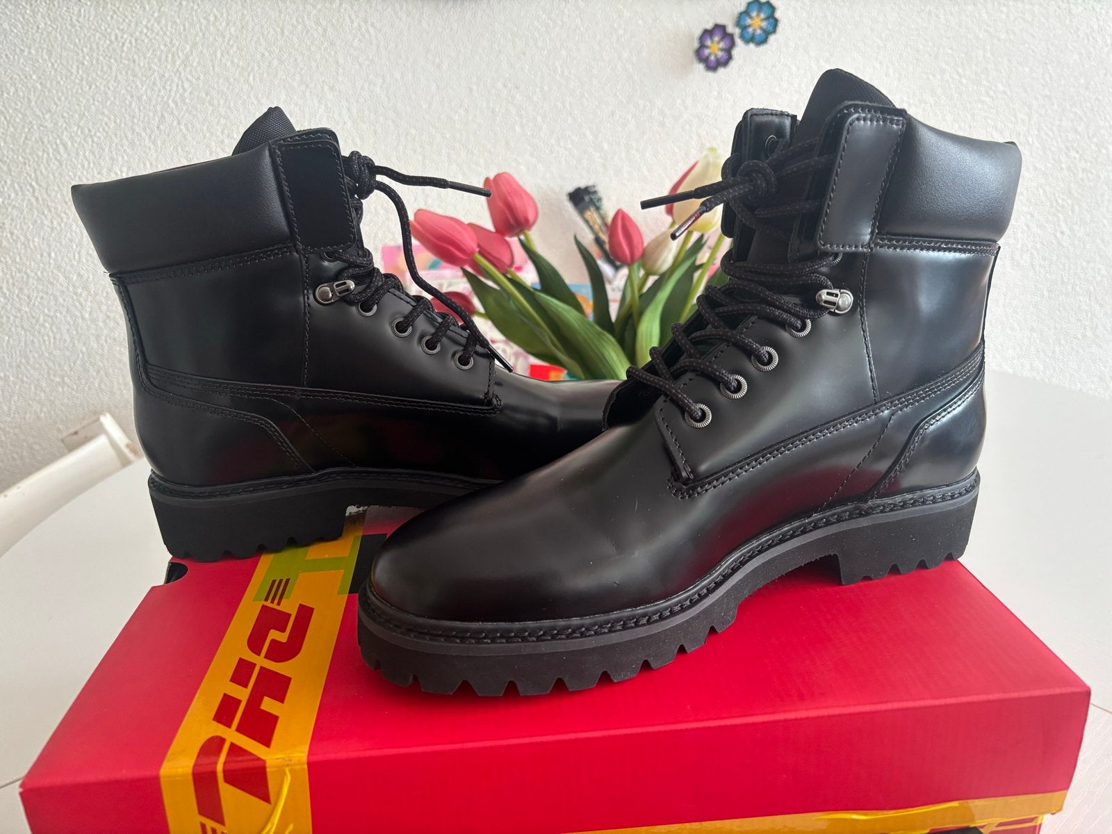 Hugo Boots - Zwart - Maat 43, Ophalen of Verzenden, Nieuw, Zwart, Boots