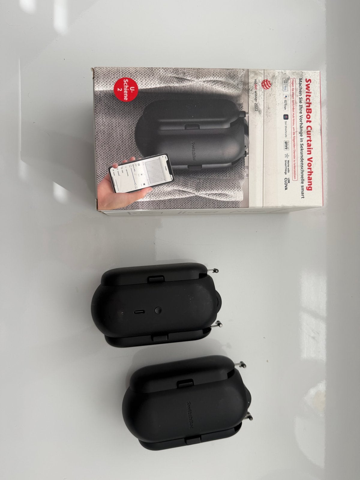 SwitchBot Curtain V2 U rail - Slimme Gordijnopener (2 stuks), Overige kleuren, Ophalen of Verzenden, Zo goed als nieuw, Minder dan 100 cm