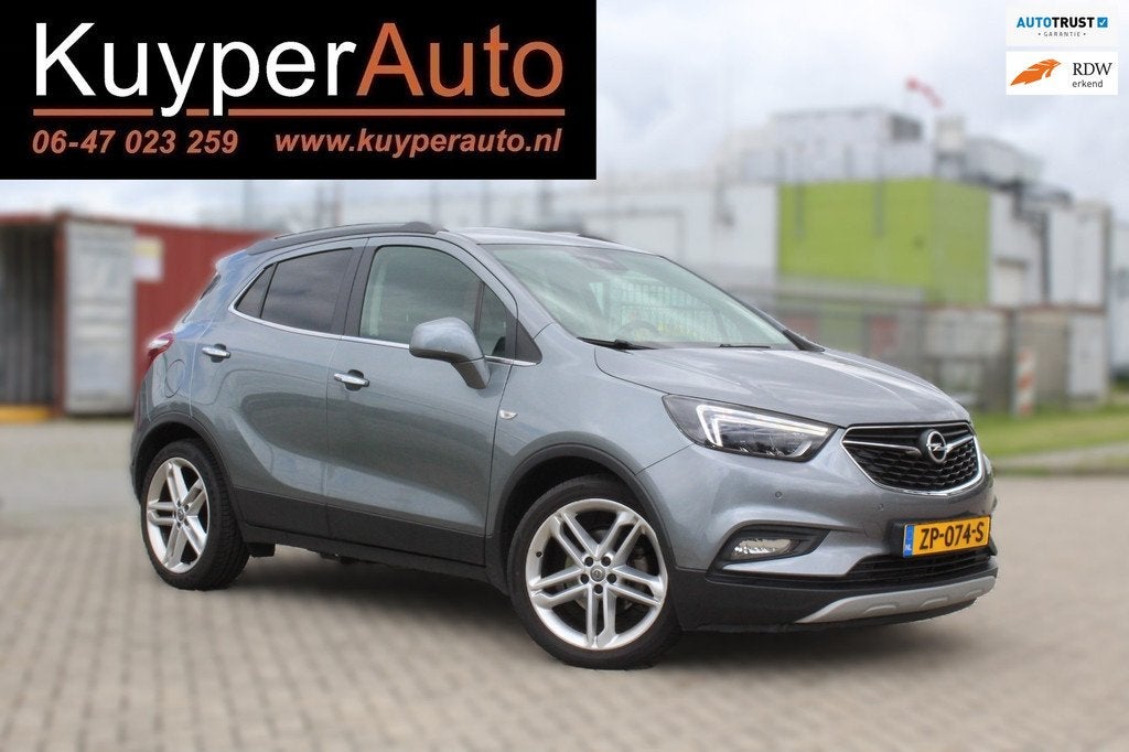Opel Mokka X 1.4 Turbo Black Edition goed onderhouden CAMERA, Auto's, Opel, Voorwielaandrijving, 15 km/l, Gebruikt, Leder