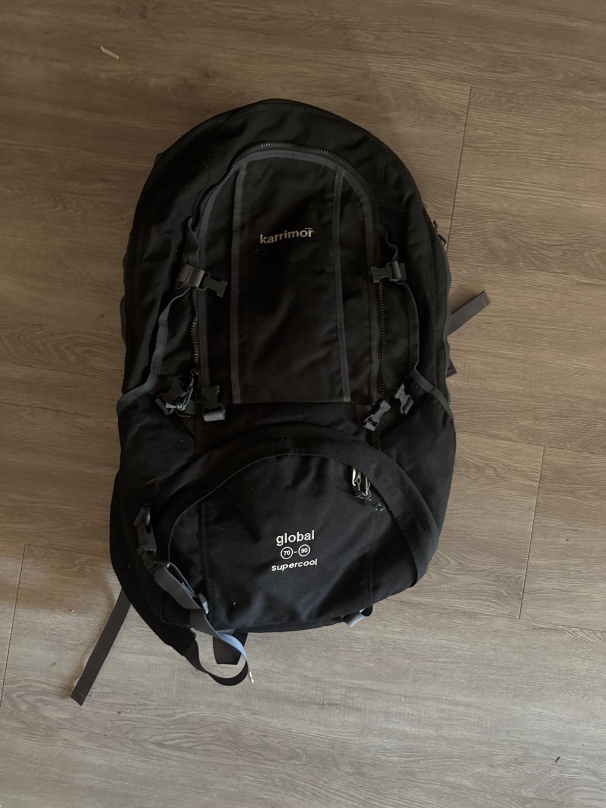 Karrimor Global 70+30 Supercool Trekking Rugzak, 40 cm of meer, Gebruikt, Trekking, 60 cm of meer