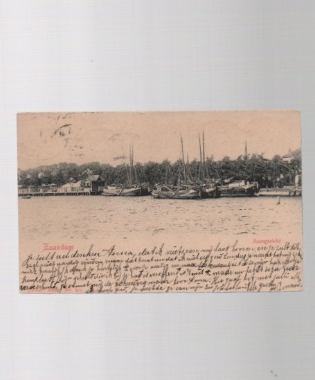 Zaandam gezicht op  Prins Henderikkade Uitg Vivat No 519, Ophalen of Verzenden, Voor 1920, Noord-Holland