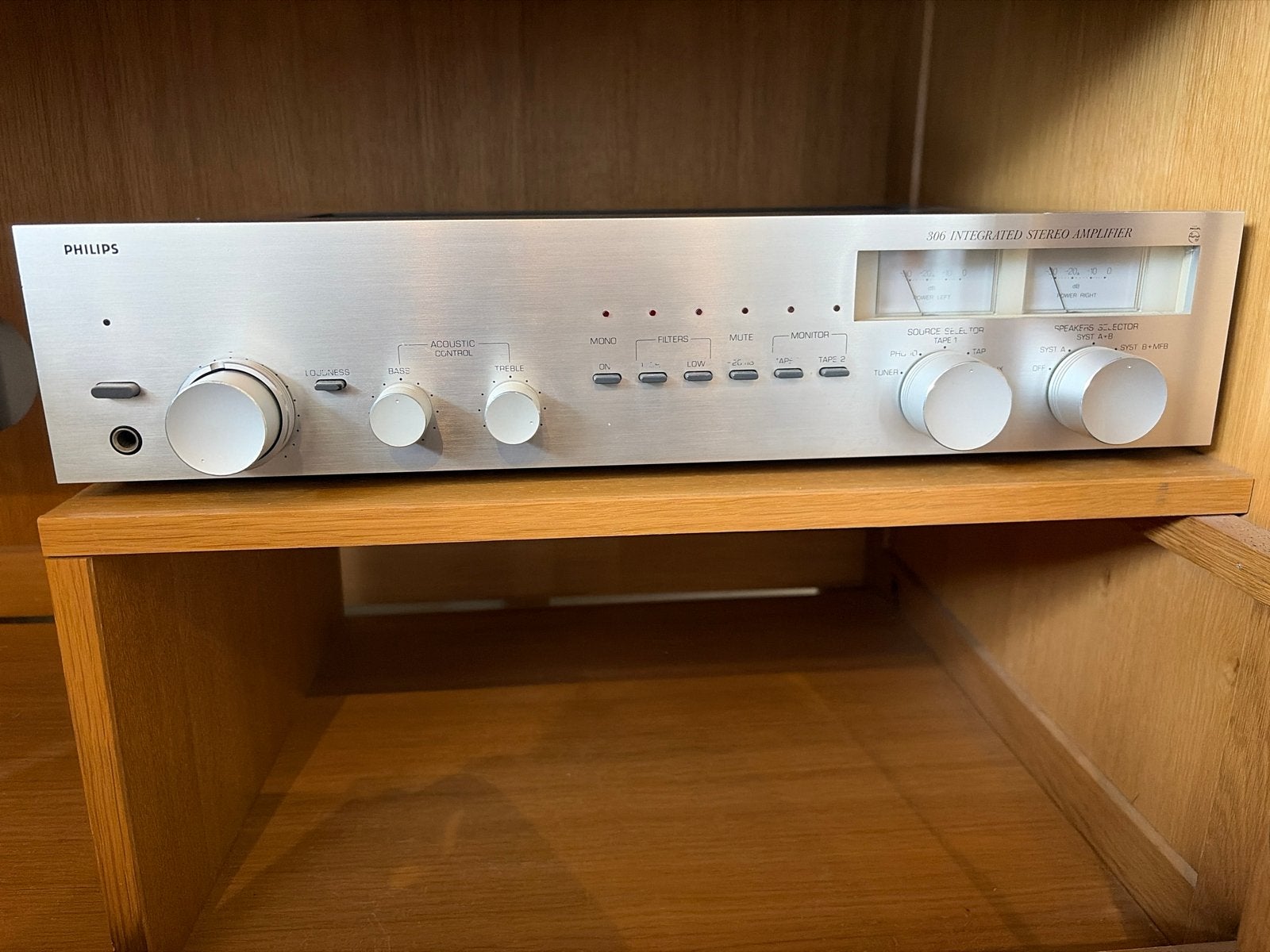 Philips 22AH 306 Geïntegreerde Stereo Versterker, Audio, Tv en Foto, Ophalen of Verzenden, Zo goed als nieuw, Stereo, 60 tot 120 watt
