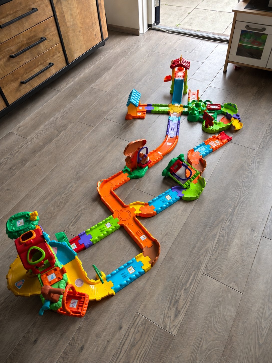 Vtech Zoef Zoef Dieren Boomhut, kippenhok & Wegdelen, Ophalen, Gebruikt, Bouwen, Met geluid