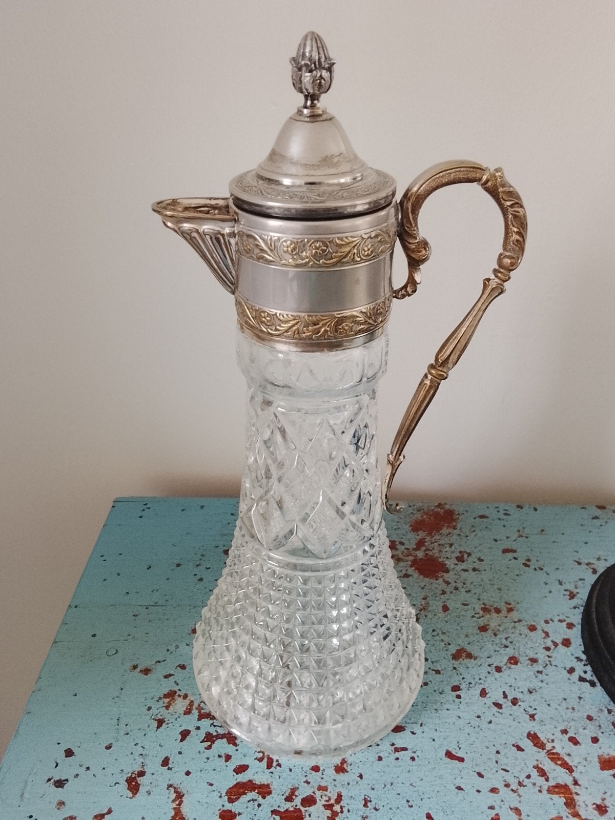 Antieke kan verzilverd, Ophalen of Verzenden