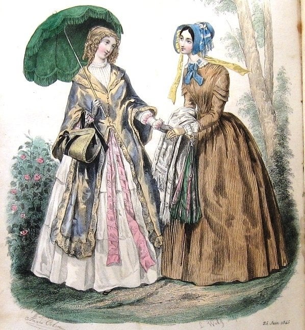Magasin des Demoiselles 1845 Tome Premier Mode 11 kleurenill, Ophalen of Verzenden