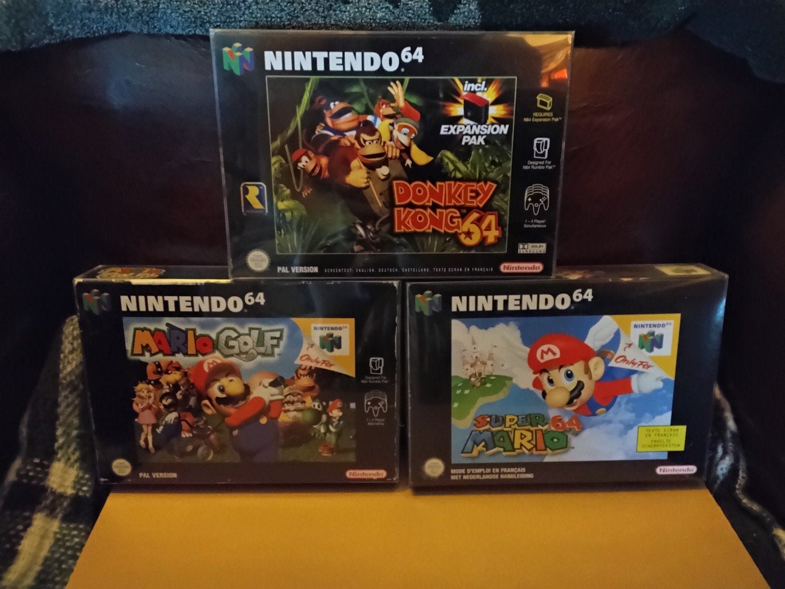 N64 Klassiekers Mario Golf, Super Mario 64, Donkey Kong 64 C, Spelcomputers en Games, Avontuur en Actie, Verzenden, 1 speler, Zo goed als nieuw