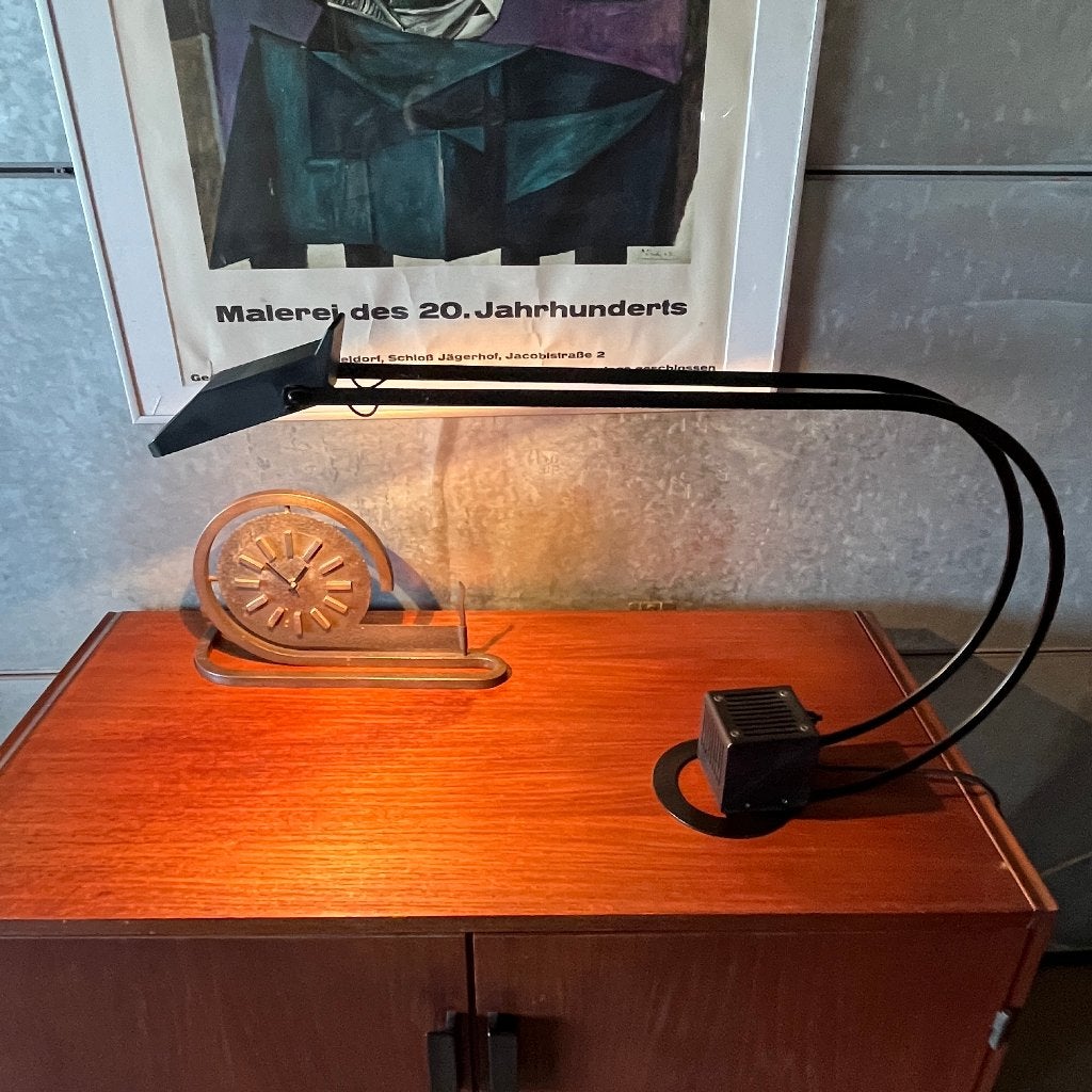 Vintage jaren 80 post modern design halogeen lamp Fase Anada, Inclusief lichtbron, Bureaulamp, Gebruikt, Overige merken