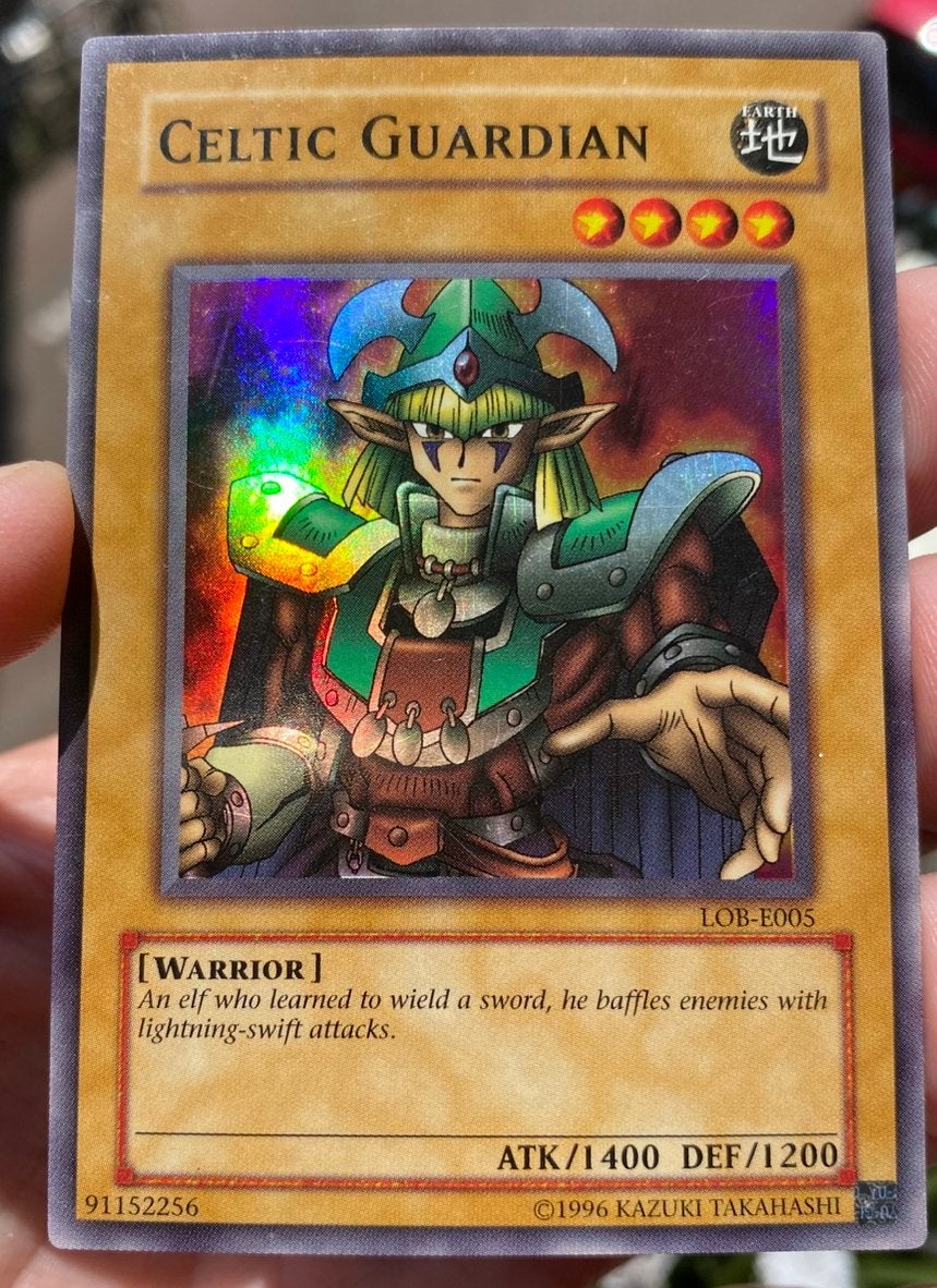 Yu-Gi-Oh! Celtic Guardian LOB Old Vintage Print !, Hobby en Vrije tijd, Verzamelkaartspellen | Yu-gi-Oh!, Ophalen of Verzenden