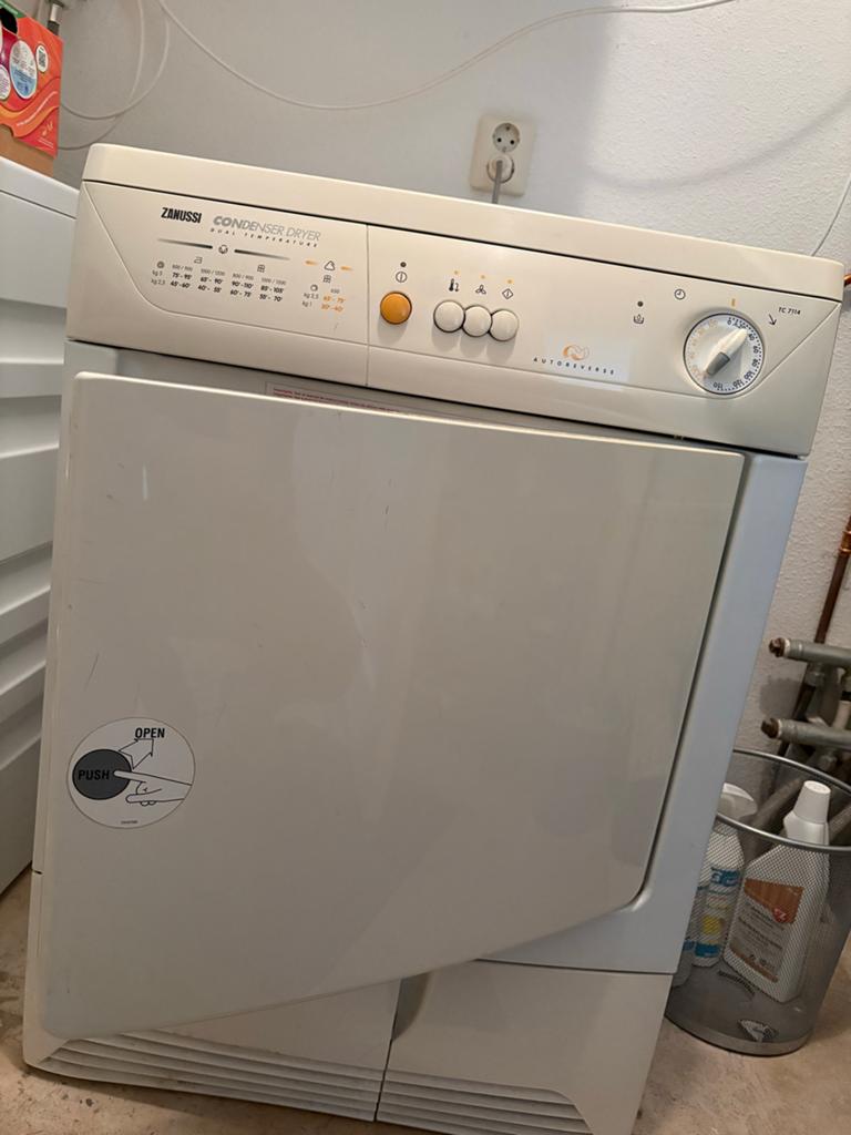 Zanussi Condensdroger - Betrouwbaar en Efficiënt, Witgoed en Apparatuur, 6 tot 8 kg, Gebruikt, Ophalen of Verzenden, Voorlader