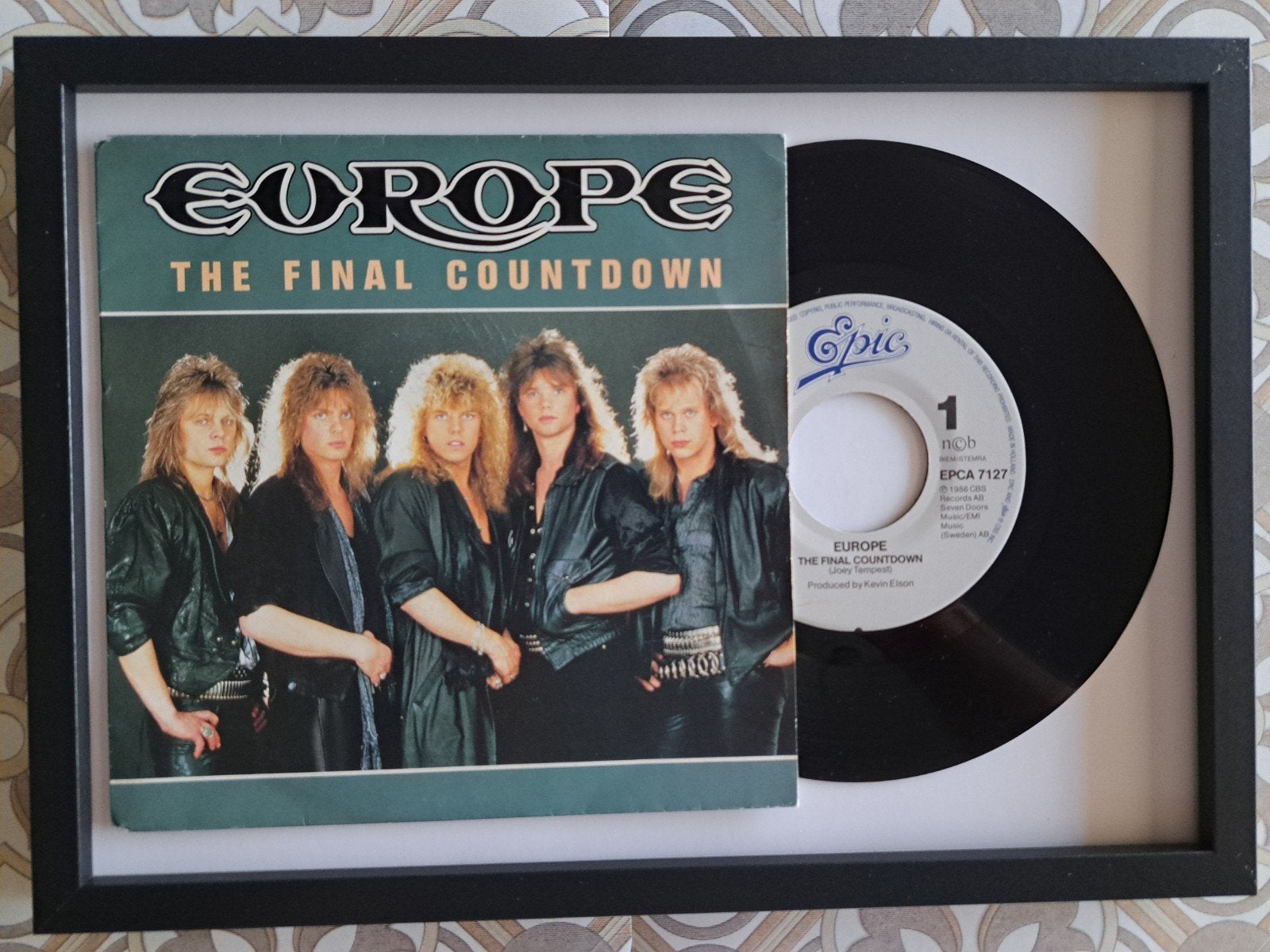 Europe the final countdown ingekaderd, Ophalen of Verzenden, Zo goed als nieuw