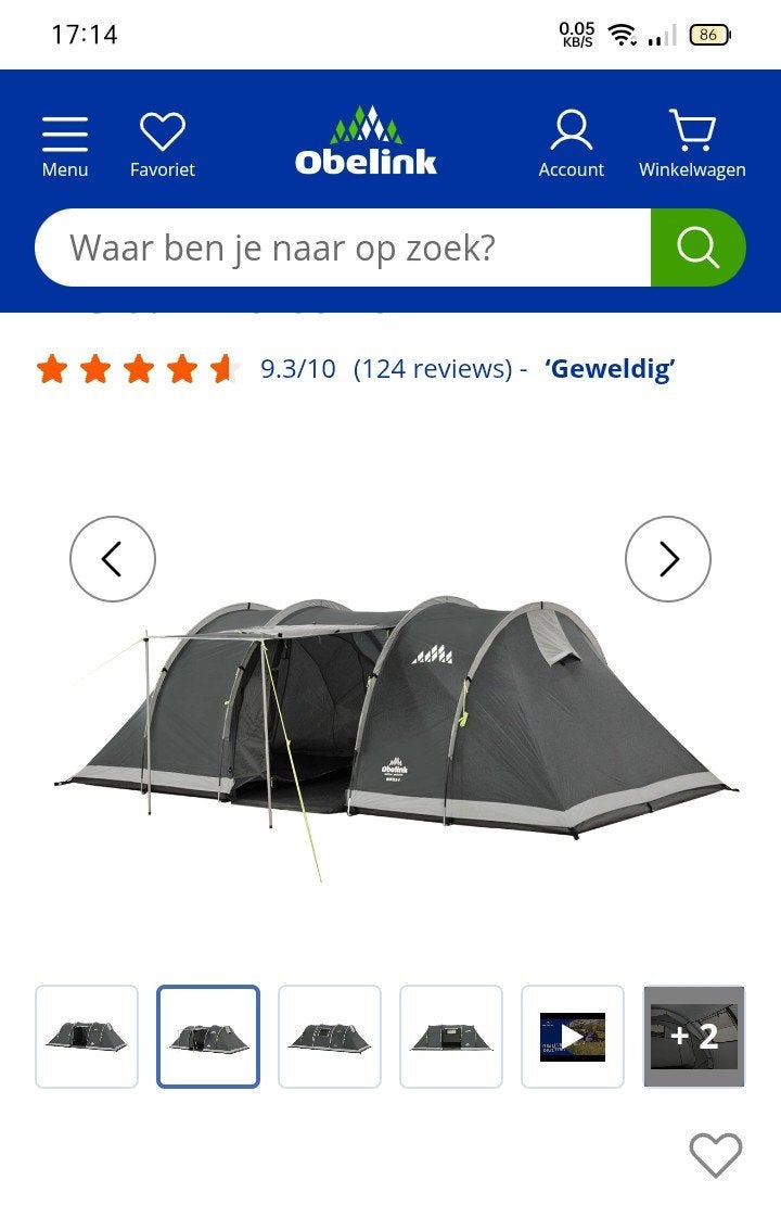 Tent te koop., Ophalen of Verzenden