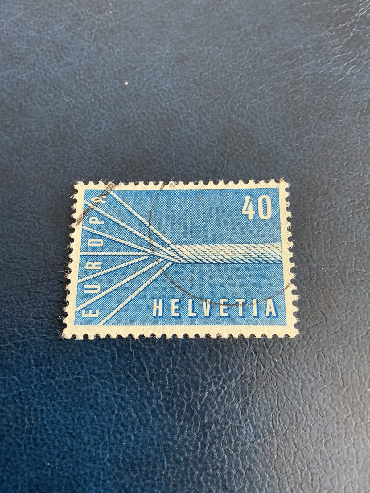 Helvetia CEPT 1957, Verzenden, Gestempeld