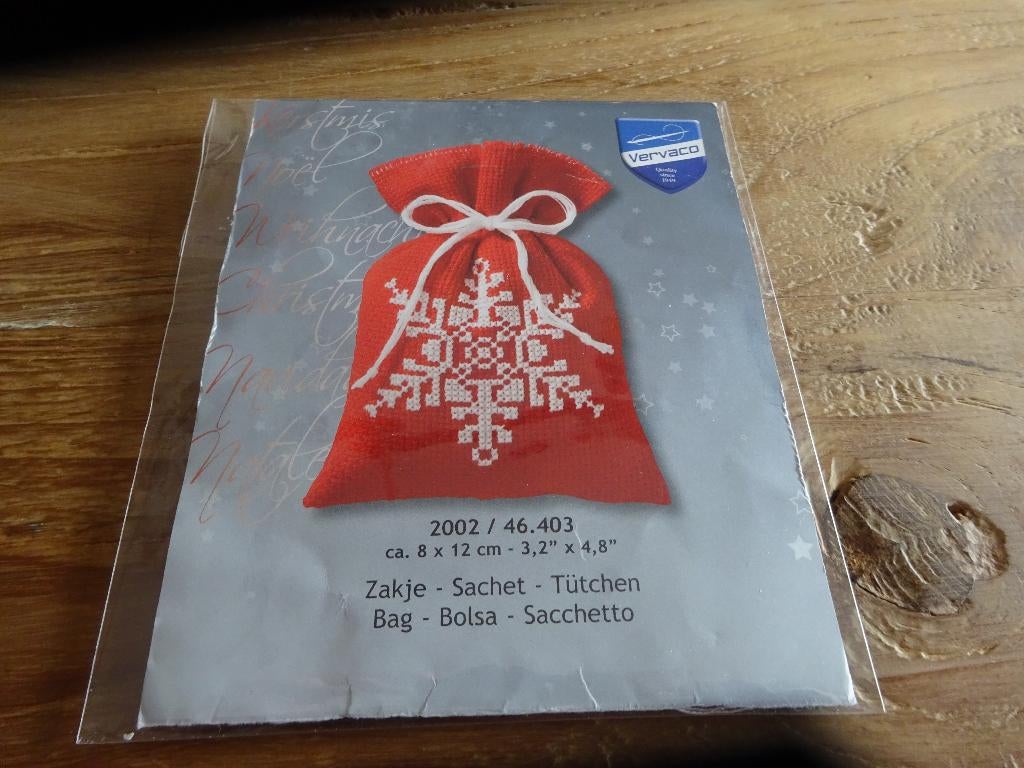 borduren van een zakje compleet, Ophalen of Verzenden, Nieuw, Handborduren, Patroon