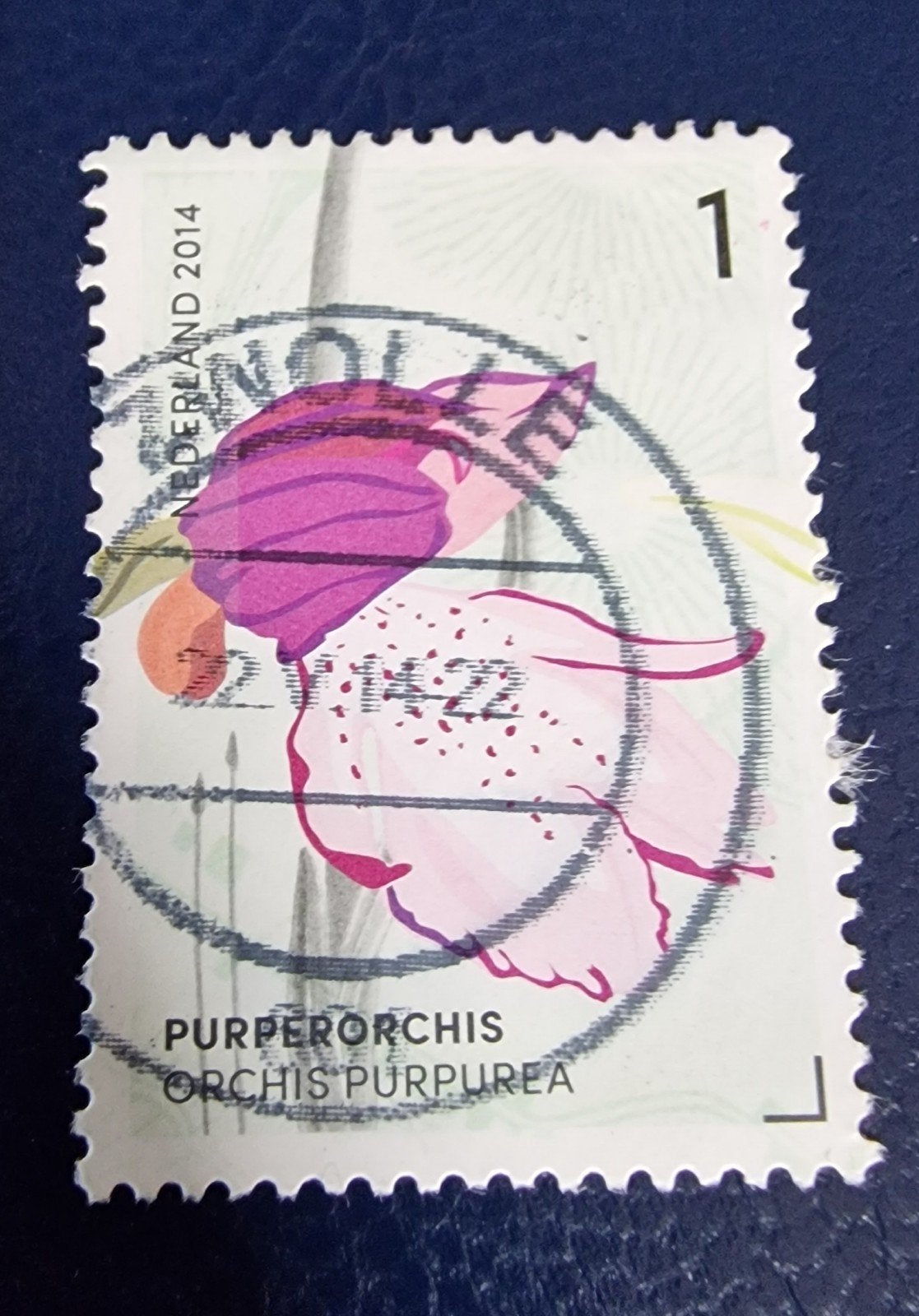 kv750 - 2014 Postzegel Purperorchis nvph 3180, Postzegels en Munten, Postzegels | Nederland, Ophalen of Verzenden, Na 1940, Gestempeld