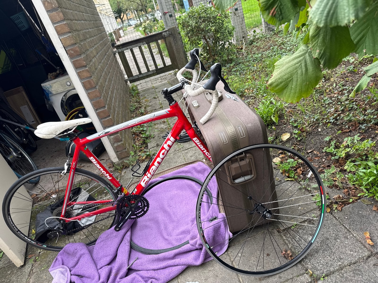 Bianchi Via Nirone 7 C2C racefiets - Shimano Sora, carbon vo, Gebruikt, Aluminium, 57 tot 61 cm, Meer dan 20 versnellingen