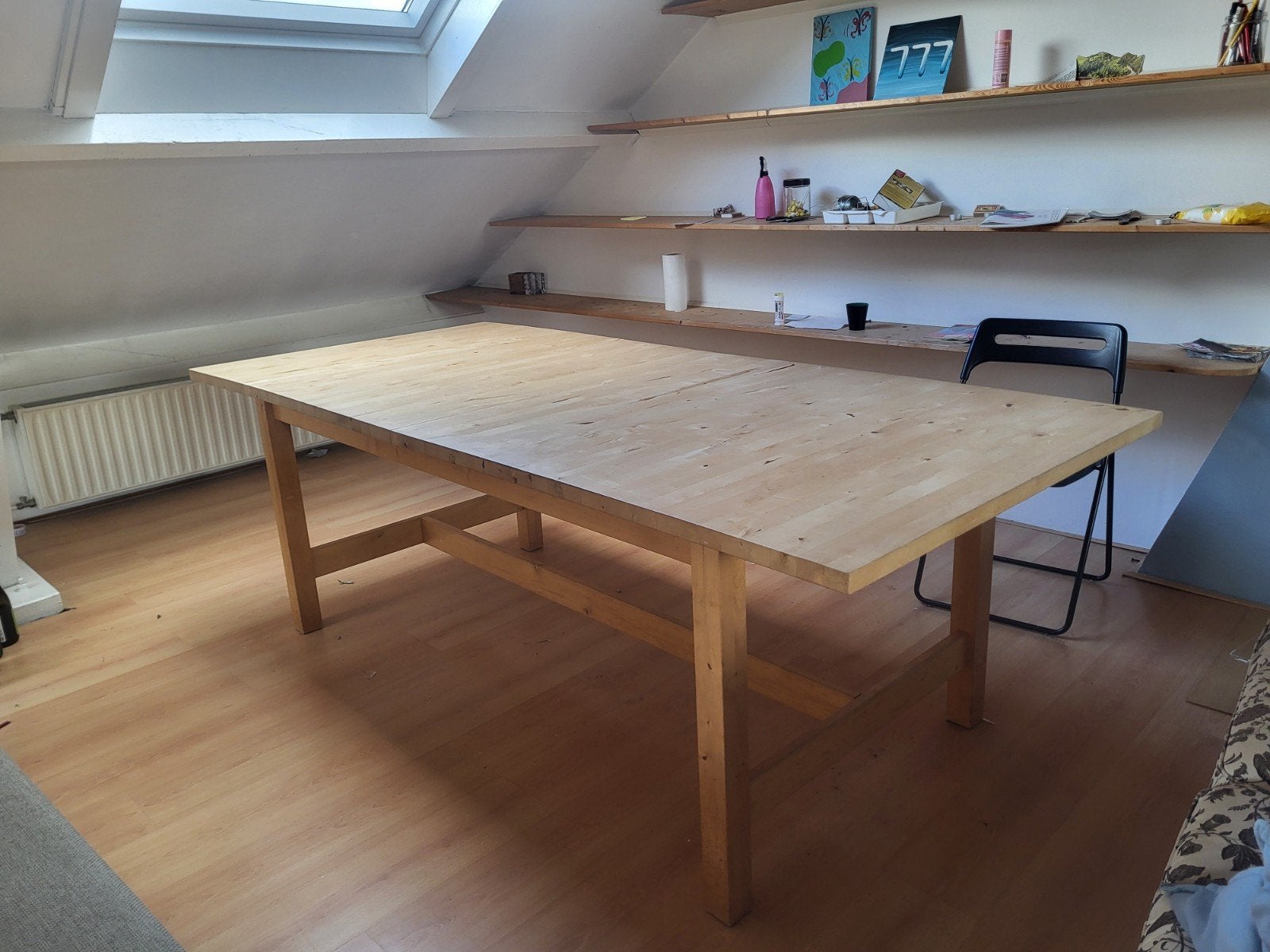 IKEA Norden uitschuifbare eettafel - Hout, Ophalen, Gebruikt, 100 tot 150 cm, 200 cm of meer