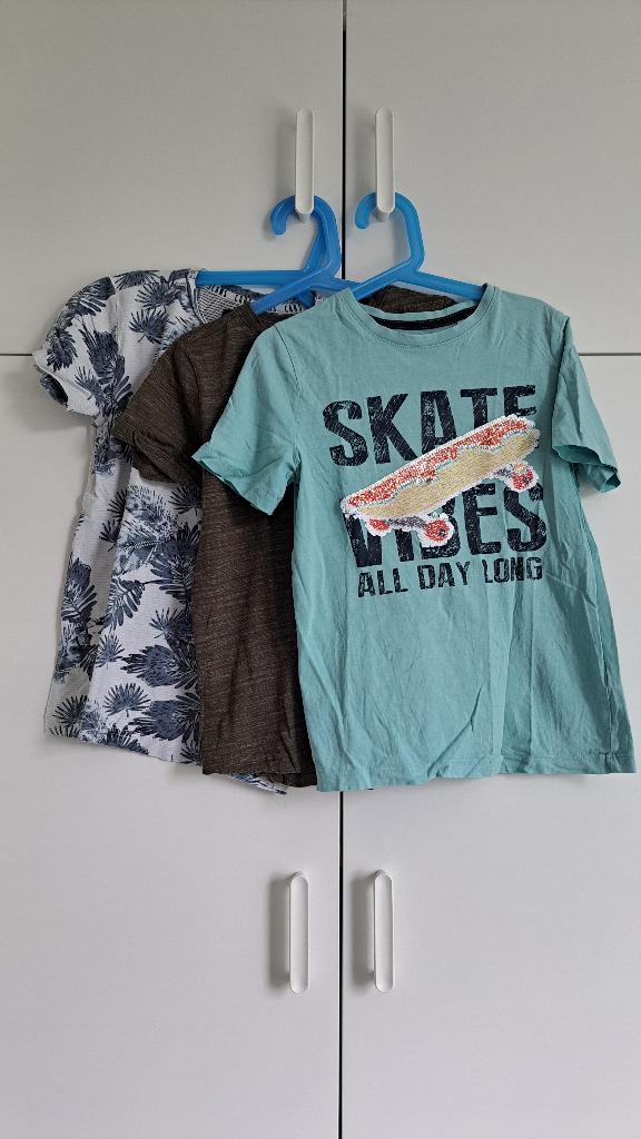 3x shirt Cars Hema C&A - maat 134 140, Gebruikt, Ophalen of Verzenden, Shirt of Longsleeve, Hema