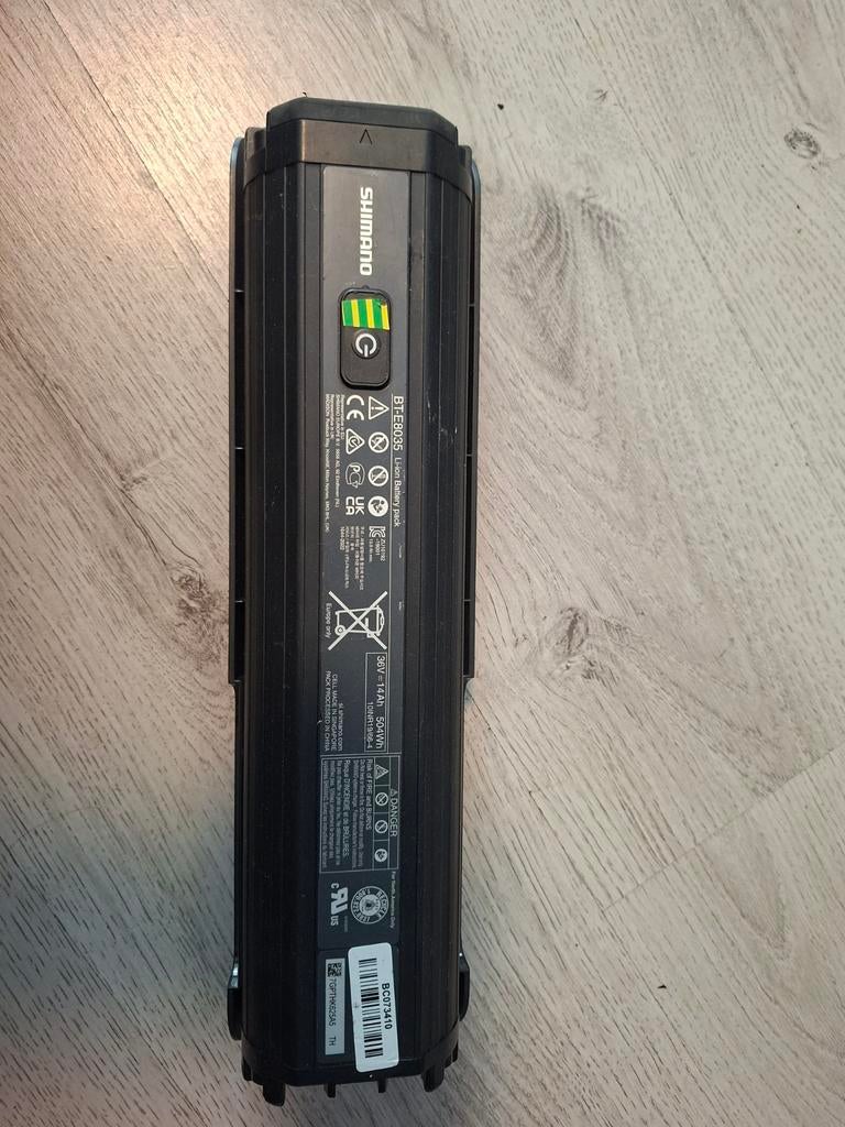 Shimano BT-E8035 E-bike accu 504Wh, Fietsen en Brommers, Fietsaccessoires | Fietsaccu's, Ophalen of Verzenden, Gebruikt