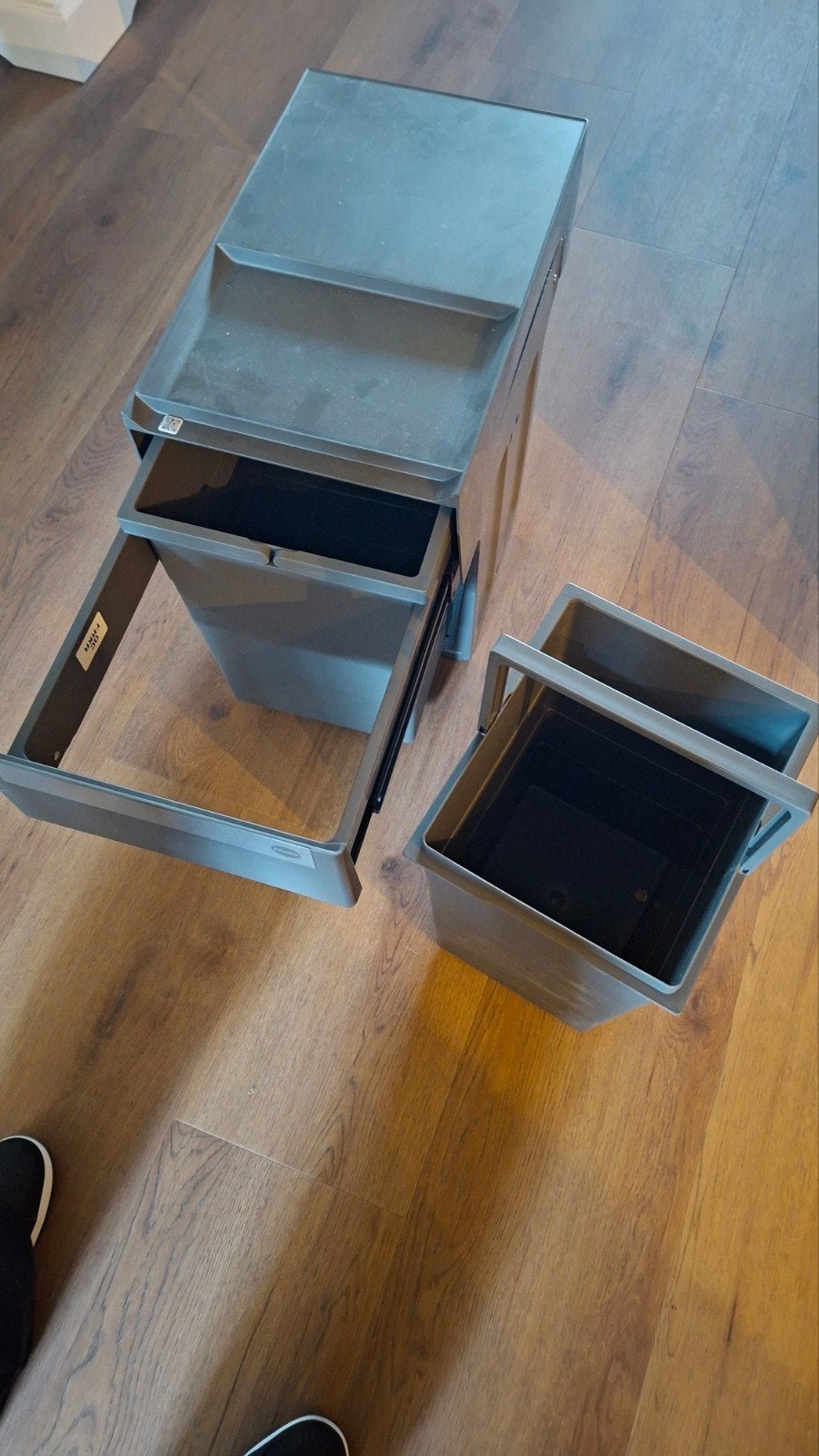 Hailo inbouw afvalemmer - 2x10 liter, Huis en Inrichting, Ophalen, 50 – 75, Kunststof, Nieuw