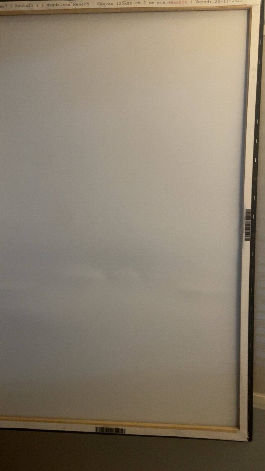 Hele mooie schilderij, Ophalen