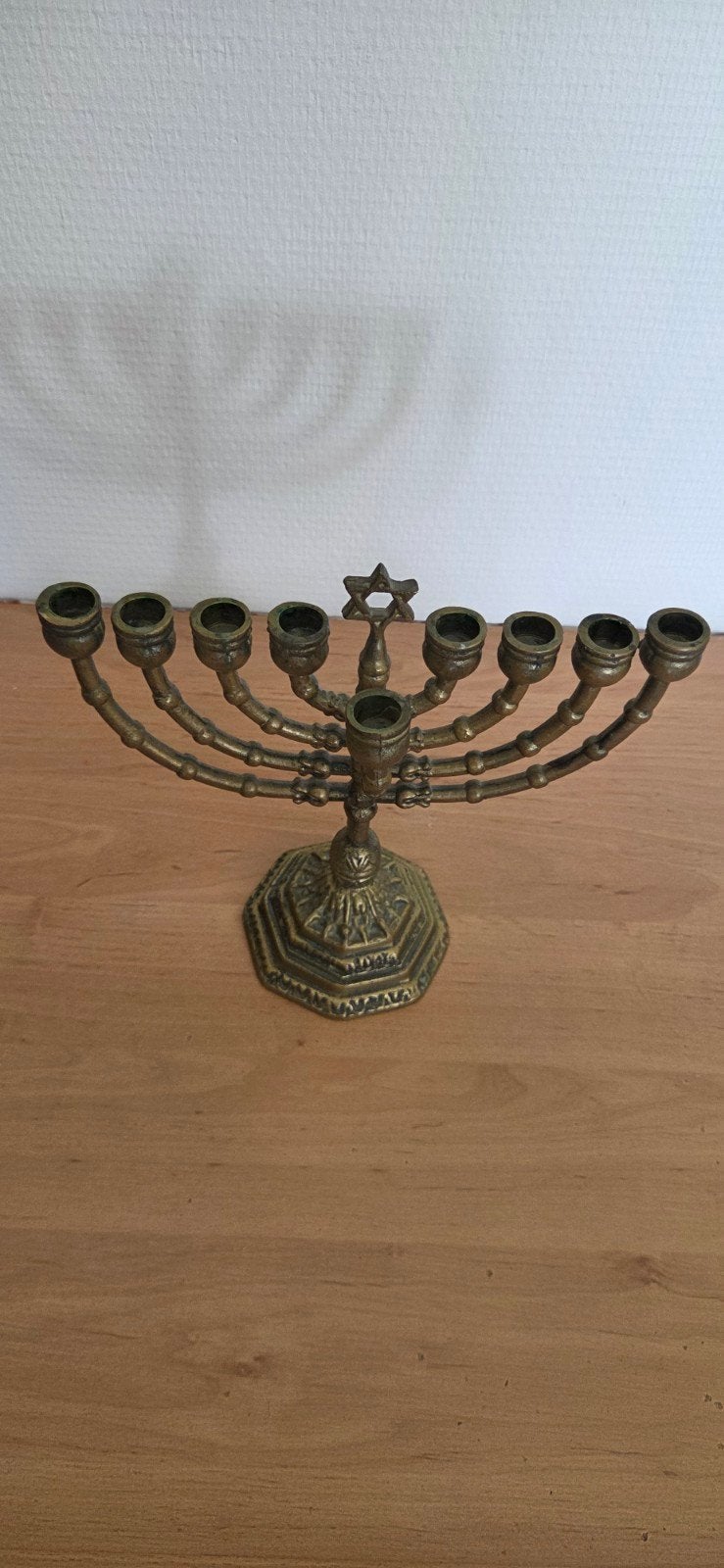 Vintage Koperen Menora - Joodse Kandelaar, Antiek en Kunst, Ophalen