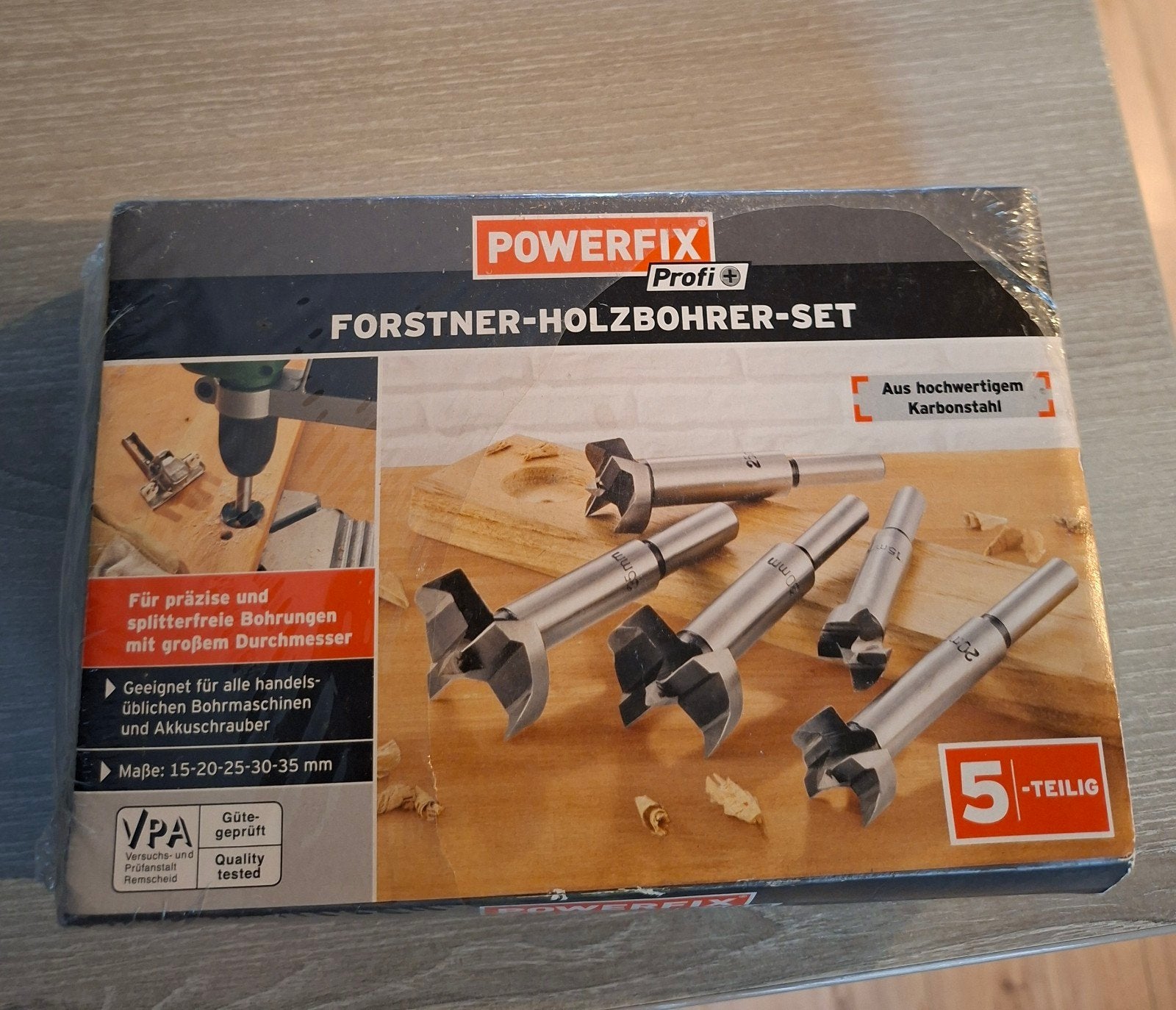 POWERFIX Profi Forstner Houtborenset - 5-delig, Ophalen of Verzenden, Nieuw, Overige typen