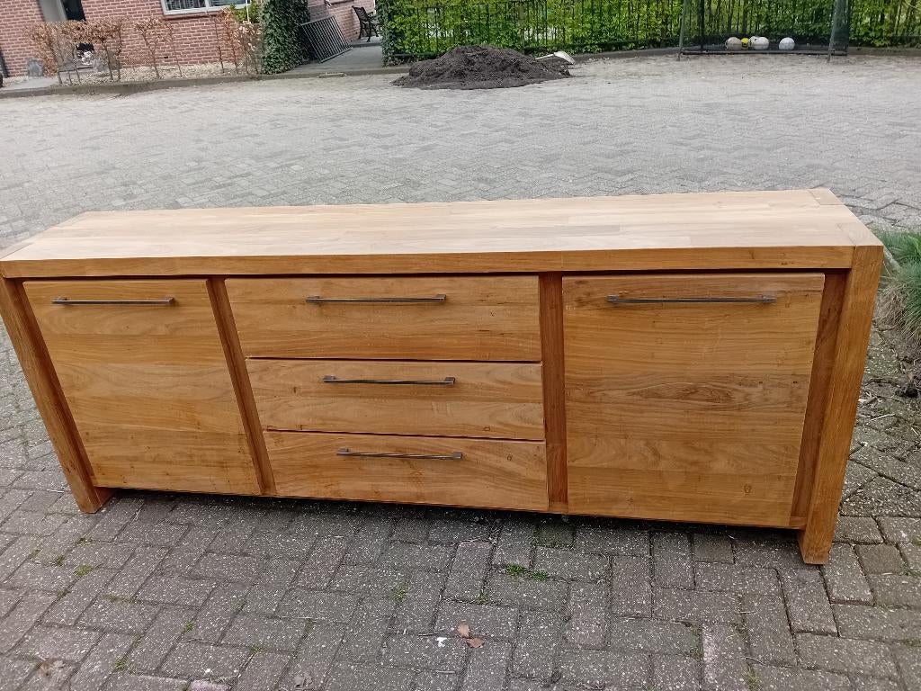Dressoirkast, Huis en Inrichting, Ophalen, Eikenhout, Zo goed als nieuw, 200 cm of meer