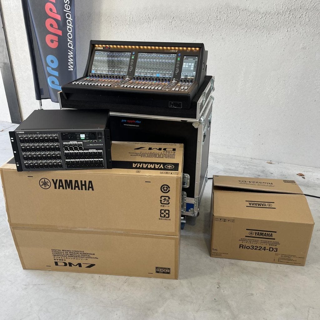 Yamaha DM7  RIO3224d3, Ophalen, Zo goed als nieuw, 10 tot 20 kanalen, Microfooningang