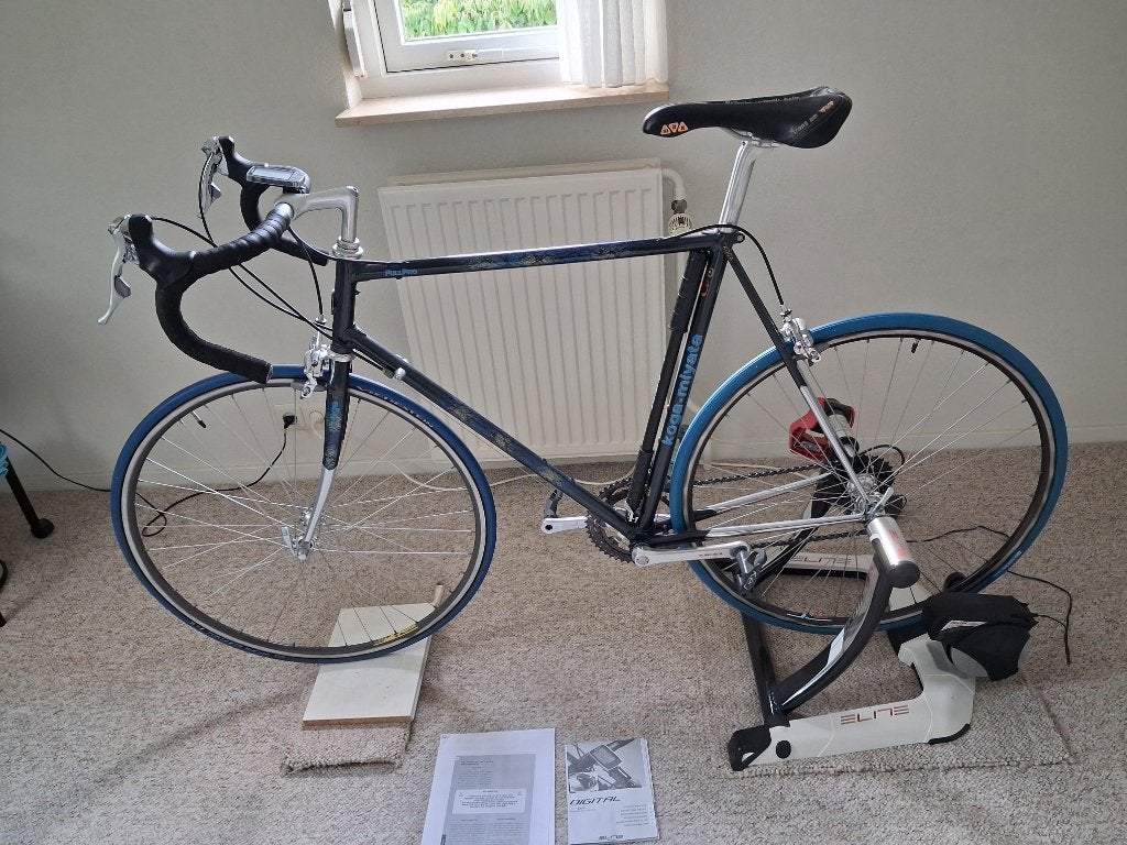 Koga Racefiets 59 cm samen met Elite Hometrainer, Ophalen, Gebruikt, Overige typen