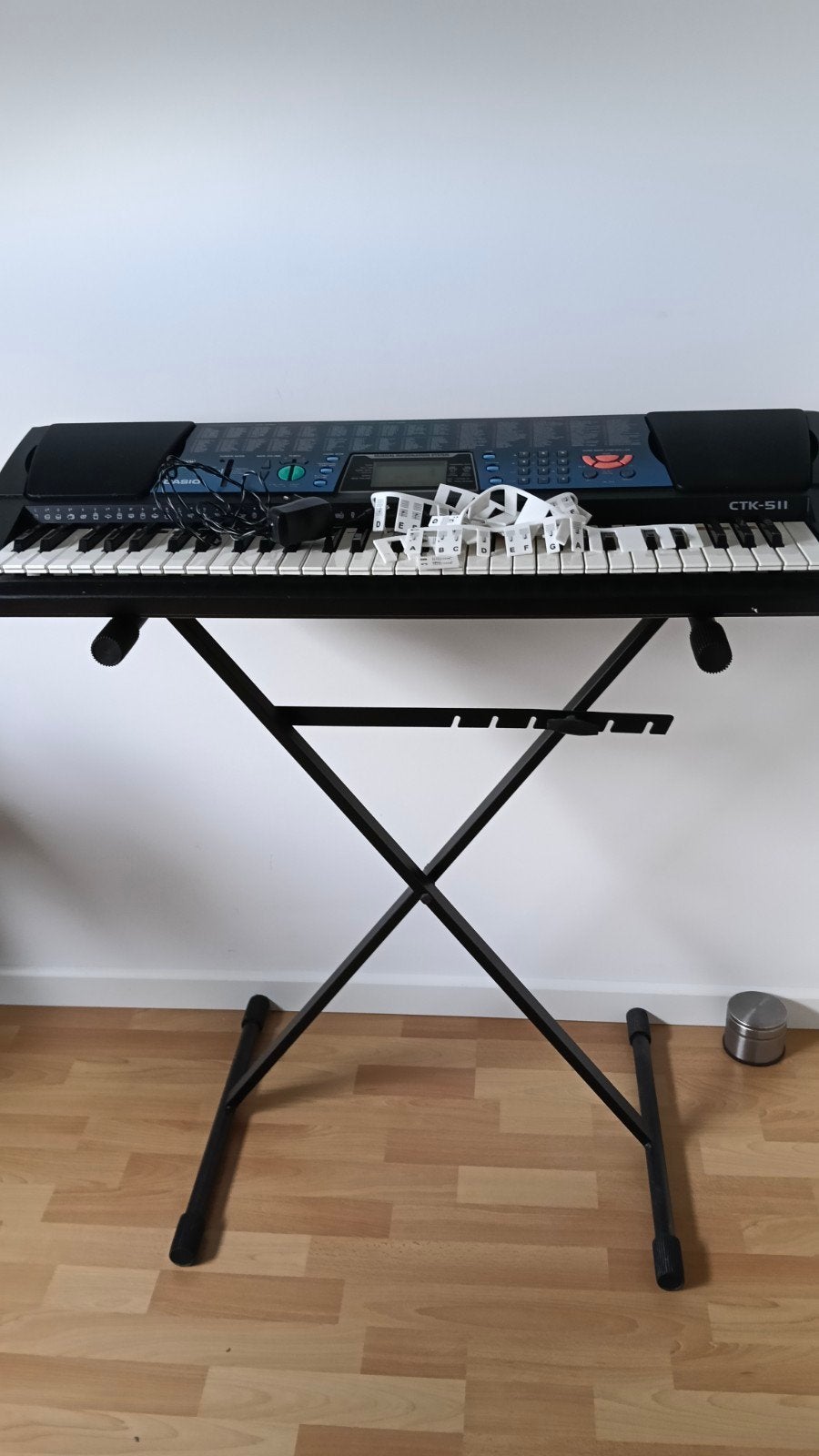 Casio CTK-511 Keyboard met standaard en adapter, Casio, Met standaard, Ophalen of Verzenden, 61 toetsen