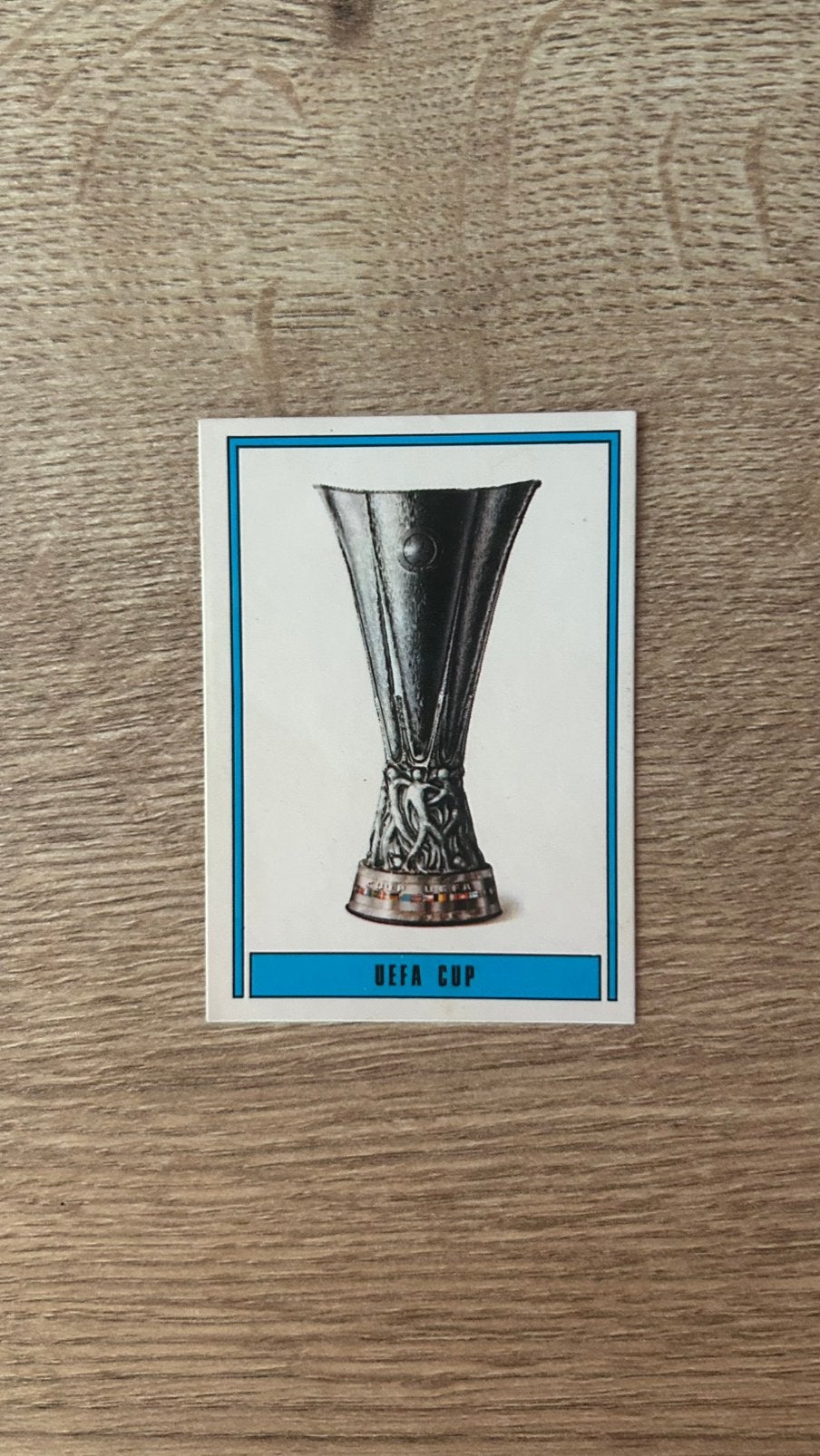 Panini Voetbal 78 plaatje UEFA Cup, Ophalen of Verzenden, Zo goed als nieuw, Sticker