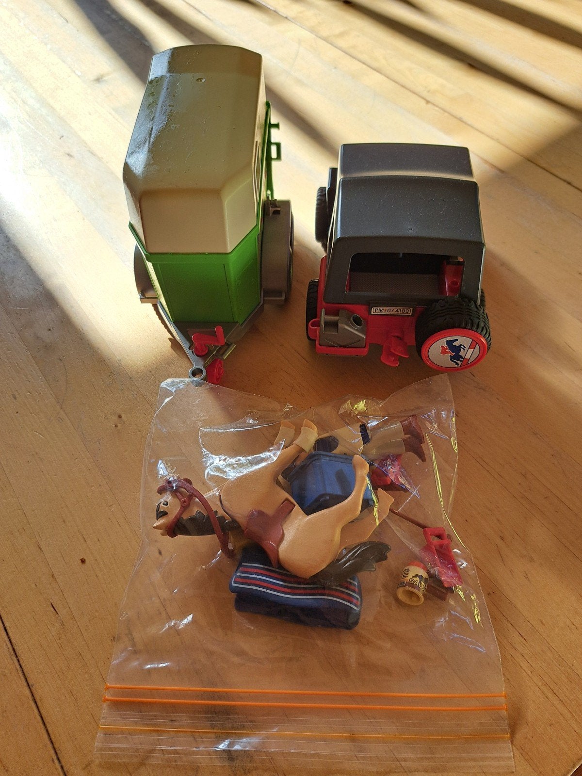 playmobil trailer jeep, Ophalen of Verzenden, Auto, Overige merken