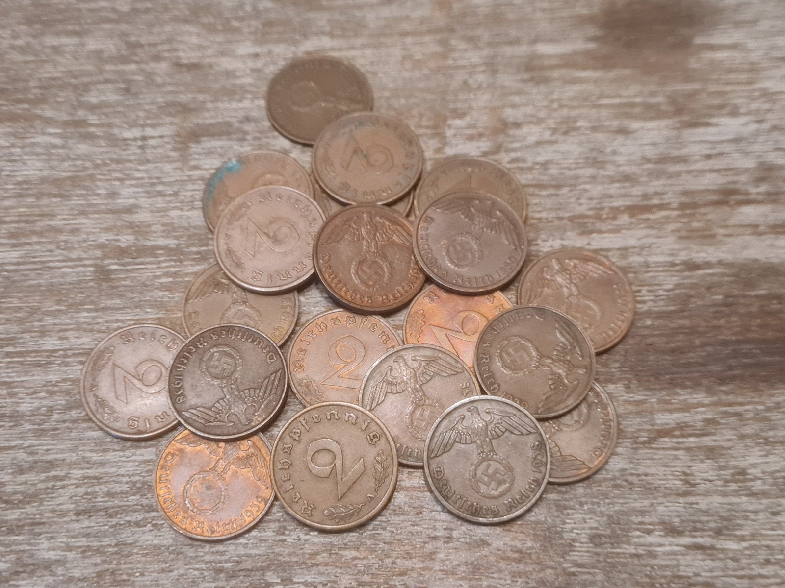 Set Duitse munten Tweede Wereldoorlog (#7), Verzamelen, Ophalen of Verzenden, Overige soorten, Duitsland, Overige typen