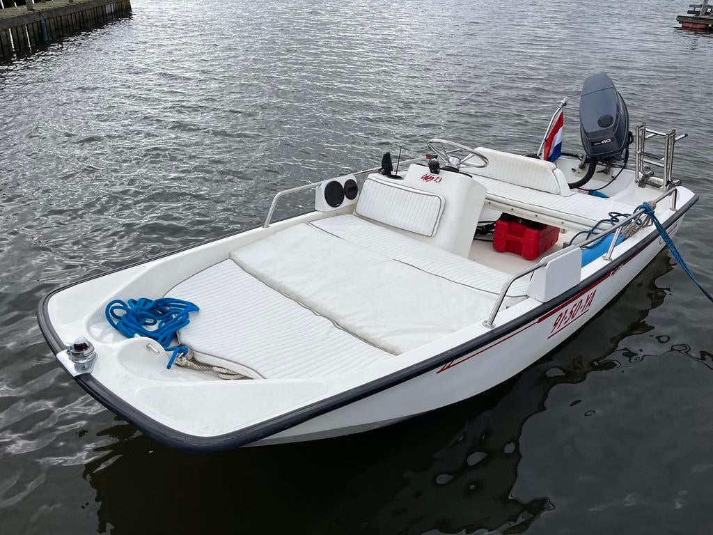 Boston Whaler 13 GLS console (speed) boot, Ophalen, Gebruikt, Elektrische start, 30 tot 50 pk