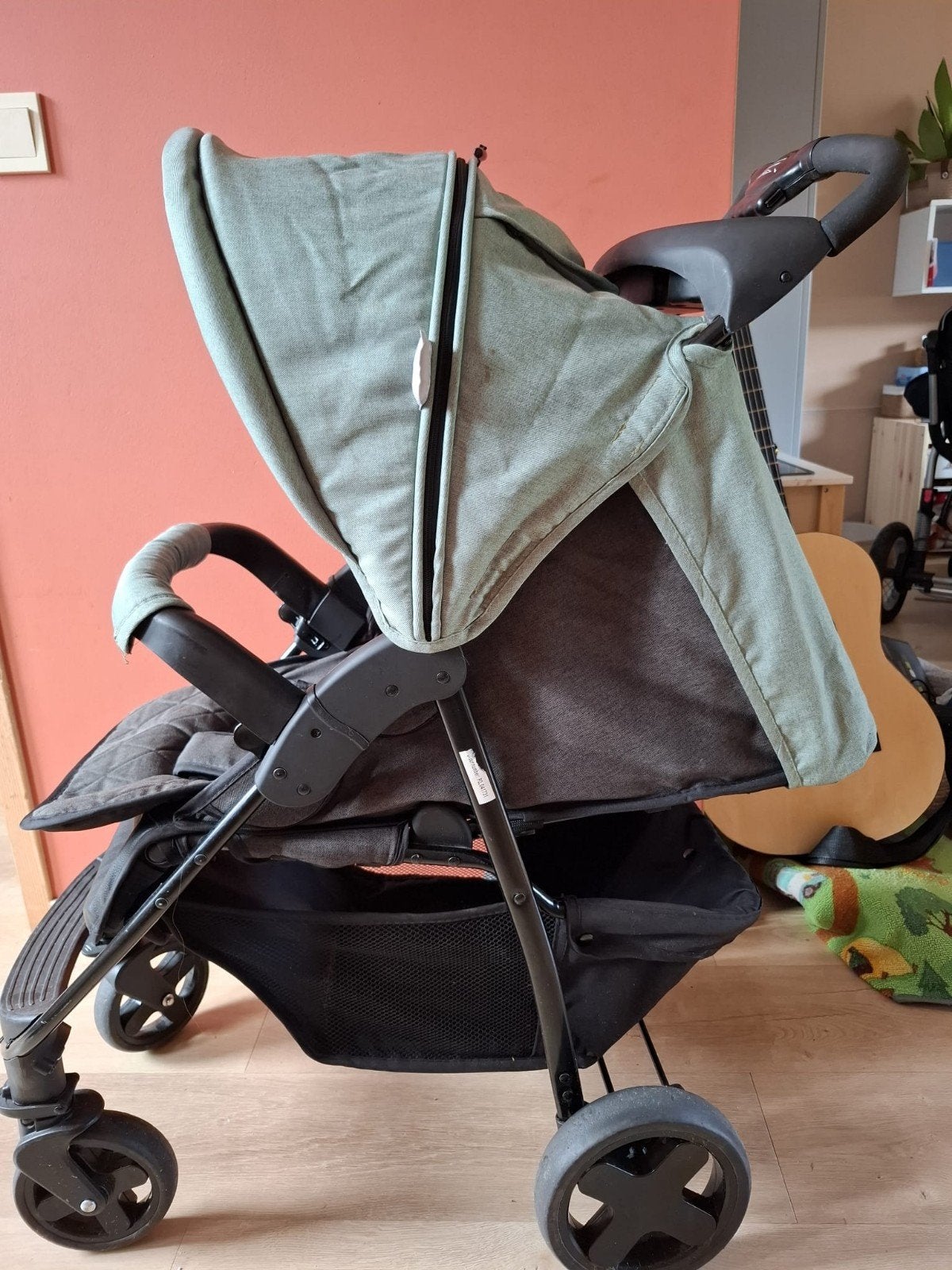 Lorelli buggy groen, Ophalen, Gebruikt, Verstelbare rugleuning